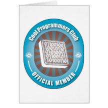 Cool Programmers Club Greeting Card