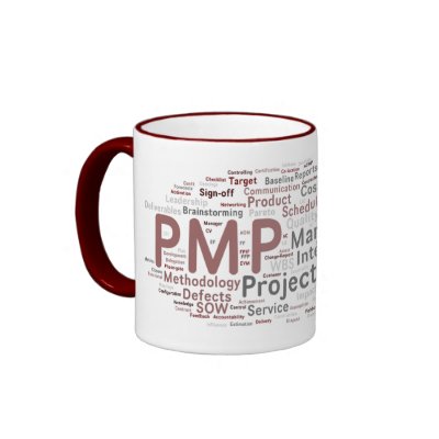 Cool Project Manager PMP Tag Cloud Mug by deepfriedbrain