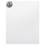 Cool Purple And Green Dragon Gem letterhead