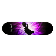 Cool Purple Dirt Bike Custom Skate Board