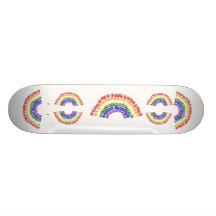 Cool Rainbow Board Custom Skate Board