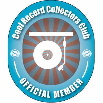 Cool Record Collectors Club Acrylic Cut Out by busybees