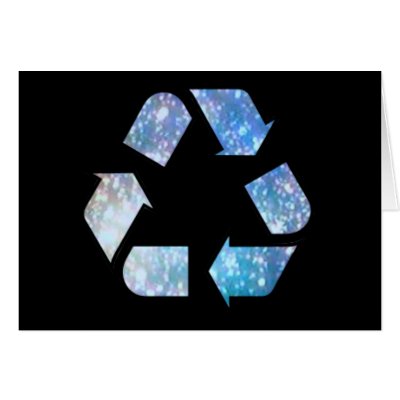 Cool Recycling Symbol Greeting Card by original_designs