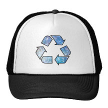 Cool Recycling Symbol Mesh Hat