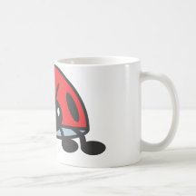 Cool Red Ladybug Cartoon Mugs
