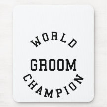Cool Retro Grooms : World Champion Groom Mouse Pads