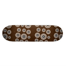 Cool retro old school skateboard