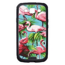 Cool Retro Pink Flamingoes