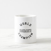 Cool Retro World Champion Granddaughter Mug
