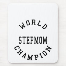 Cool Retro World Champion Stepmom Mouse Pads