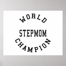 Cool Retro World Champion Stepmom Posters