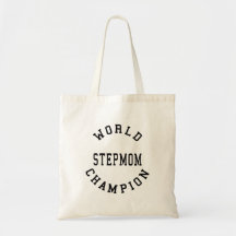 Cool Retro World Champion Stepmom Tote Bag