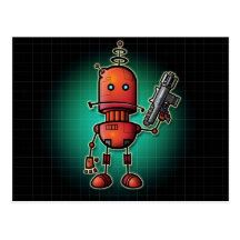 Cool Robot Sam Postcard