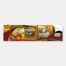 Cool Rooms by Lenny art Bumper Sticker