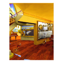 Cool Rooms by Lenny art Letterhead Design