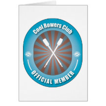 Cool Rowers Club Greeting Cards