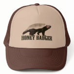Cool Rustic Honey Badger Mesh Hat
