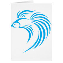 Cool Siamese Fish Swish Logo Icon Style Cards