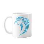 Cool Siamese Fish Swish Logo Icon Style Coffee Mug
