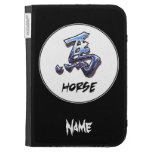 Cool Simple Elegant Chinese Zodiac Sign Horse Kindle Keyboard Cases