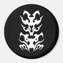 Cool Simple Elegant Classic Black White Tribal Refrigerator Magnet
