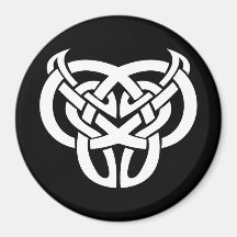 Cool Simple Elegant Classic Black White Tribal Refrigerator Magnets