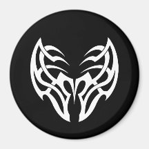 Cool Simple Elegant Classic Black White Tribal Fridge Magnet