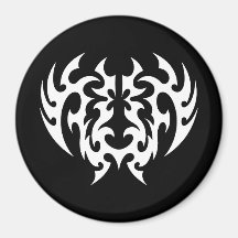 Cool Simple Elegant Classic Black White Tribal Refrigerator Magnets