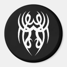 Cool Simple Elegant Classic Black White Tribal Refrigerator Magnets