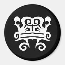 Cool Simple Elegant Classic Black White Tribal Fridge Magnets