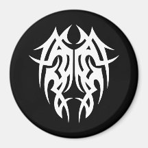 Cool Simple Elegant Classic Black White Tribal Refrigerator Magnets