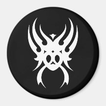 Cool Simple Elegant Classic Black White Tribal Magnet