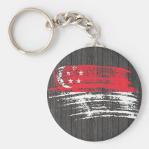 Cool Singaporean flag design Keychain