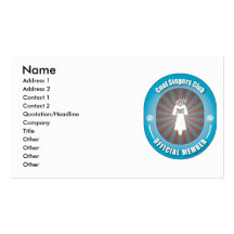 Cool Singers Club Business Card