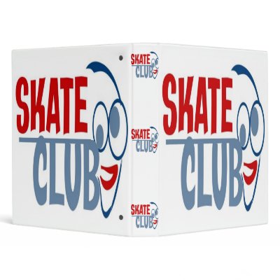 COOL SKATE CLUB BINDER by Baysideimages