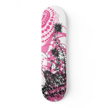 Cool skateboard with graphic design