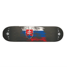 Cool Slovak flag design Skate Board Decks