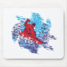 Cool Snowboarder Mouse Pads