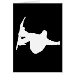 Cool snowboarding greeting cards