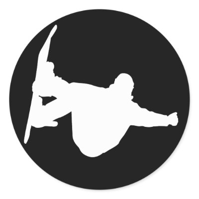 Cool snowboarding stickers by sportsboutique