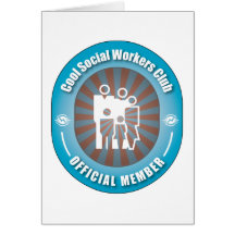 Cool Social Workers Club Greeting Cards