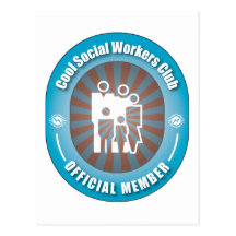 Cool Social Workers Club Postcards