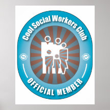 Cool Social Workers Club Print