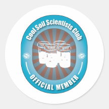 Cool Soil Scientists Club Round Stickers