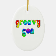 Cool Sons Birthdays Christmas : Groovy Son Christmas Ornaments