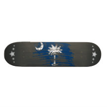 Cool South Carolinian flag design Skateboards