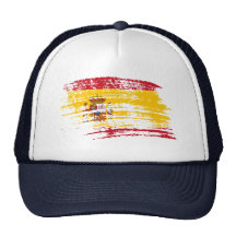 Cool Spanish flag design Hats