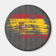 Cool Spanish flag design Refrigerator Magnets
