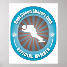 Cool Speed Skaters Club Posters