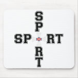 Cool Sport Badminton Cross Mouse Pads